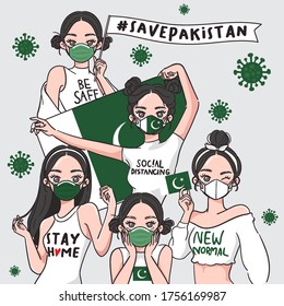 Pakistan People Party Flag Images Stock Photos Vectors Shutterstock https www shutterstock com image vector vector illustration campaign on covid19 prevention 1756169987