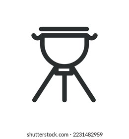 Camping-Aktivität-Symbol, Vektorbild