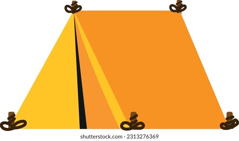 Vector illustration of a camping tent. Exploration and camping.