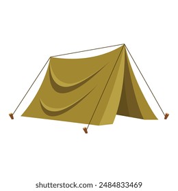 Vector Illustration of Camping Tent for Outdoor Adventure