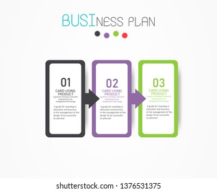 vector illustration Can be used for process, presentations, layout, banner,info graph There are 3 steps or layers.