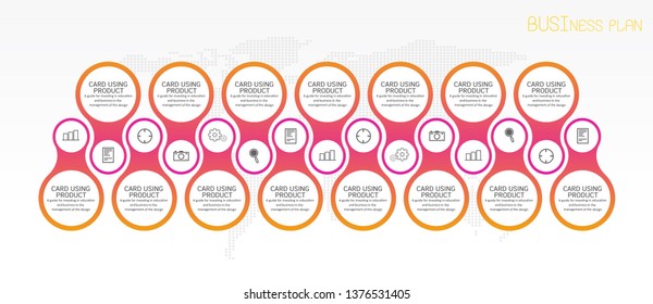 vector illustration Can be used for process, presentations, layout, banner,info graph There are 15 steps or layers.