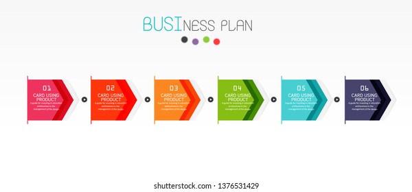vector illustration Can be used for process, presentations, layout, banner,info graph There are 6 steps or layers.