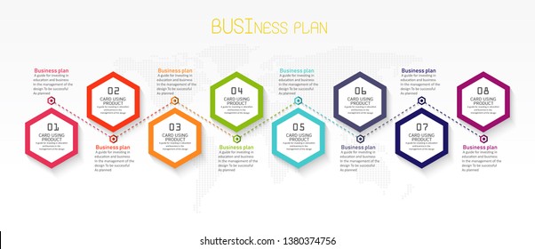 vector illustration Can be used for process, presentations, layout, banner,info graph There are 8 steps or layers.