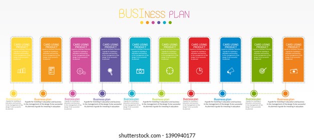 vector illustration Can be used for process, presentations, layout, banner,info graph There are 10 steps or layers.