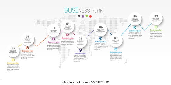 vector illustration Can be used for process, presentations, layout, banner,info graph There are 9 steps or layers.