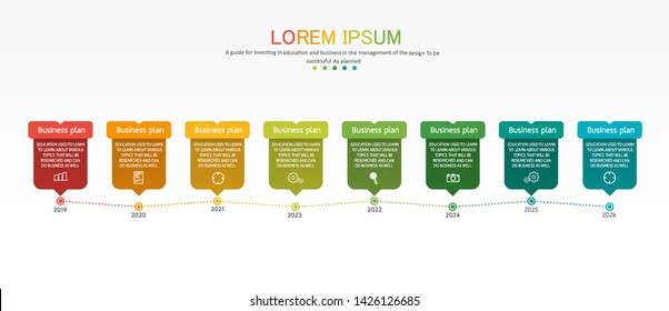 vector illustration Can be used for process, presentations, layout, banner,info graph There are 8 steps or layers.