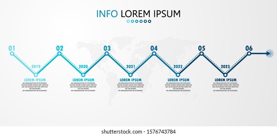 vector illustration Can be used for process, presentations, layout, banner,info graph There are 6 steps or layers.