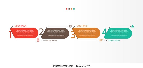 vector illustration Can be used for process, presentations, layout, banner,info graph There are 4 steps or layers.