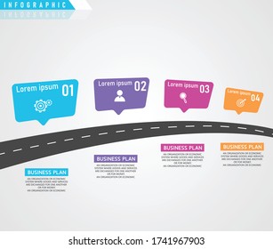 ilustración vectorial Se puede utilizar para procesos, presentaciones, diseño, banner,gráfico de información. Hay 4 escalones o capas. 