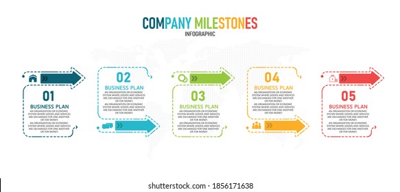 vector illustration Can be used for process, presentations, layout, banner,info graph There are 5 steps or layers.