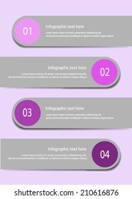 Vector illustration. can be used for workflow layout, diagram, number options