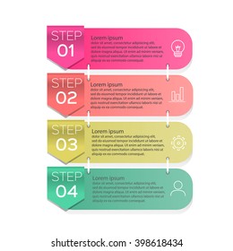 Vector illustration can be used for workflow, Infographic design template for business 