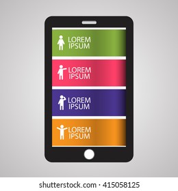 Vector illustration can be used for workflow, Infographic design template for business
