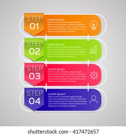 Vector illustration can be used for workflow, Infographic design template for business 