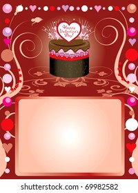 Vector Illustration can be used as a book cover, card or anything you choose. There is room for your text.