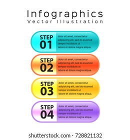 Vector illustration can be used for workflow, Infographic design template for business 