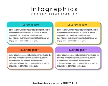 Vector illustration can be used for workflow, Infographic design template for business 