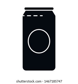 Vector illustration of can and red logo. Collection of can and tin stock symbol for web.