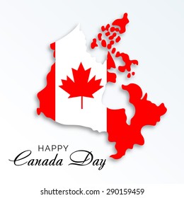 Vector illustration for Canada Independence Day.
