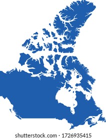 vector illustration of Canada map