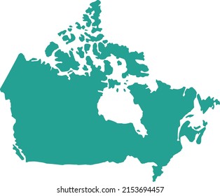 Vector illustration of Canada map