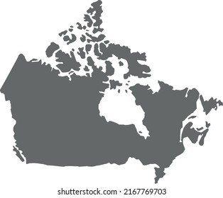 Vector Illustration Canada Map Stock Vector (Royalty Free) 2167769703 ...