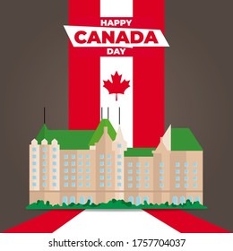 Vector illustration of Canadian day. Canada National Day. Canada Republic Day. vector illustration