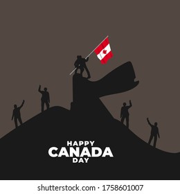 Vector illustration of Canadian day. Canada National Day. Canada Republic Day. vector illustration