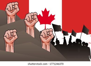 Vector illustration of Canadian day. Canada National Day. Canada Republic Day. vector illustration