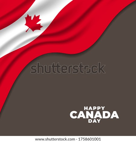 Vector illustration of Canadian day. Canada National Day. Canada Republic Day. vector illustration