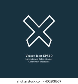 Vector illustration of cancel icon