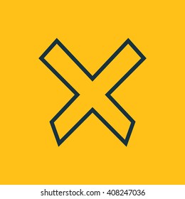 Vector illustration of cancel icon