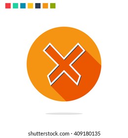 Vector illustration of cancel icon