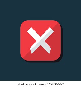 Vector illustration of cancel icon