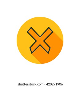 Vector illustration of cancel icon