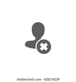 Vector Illustration Of Cancel User Icon