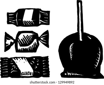 Vector illustration of candies