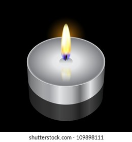 Vector illustration of candle