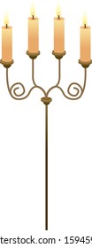 Vector illustration of candle