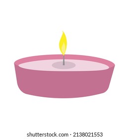 Vektorgrafik von Kerze im Doodle-Stil