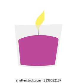 ilustración vectorial de la vela en estilo doodle