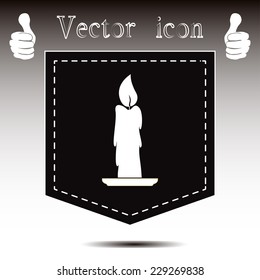 Vector illustration Candle icon