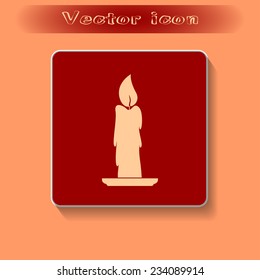 Vector illustration Candle icon