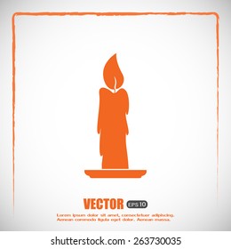 Vector illustration Candle icon