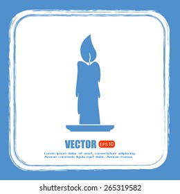 Vector illustration Candle icon