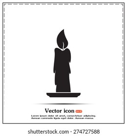Vector illustration Candle icon