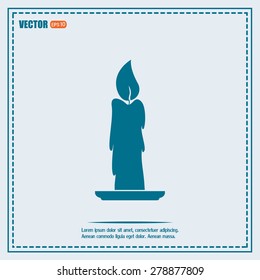 Vector illustration Candle icon