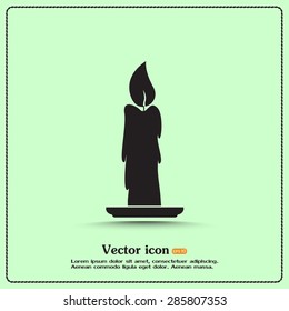 Vector illustration Candle icon