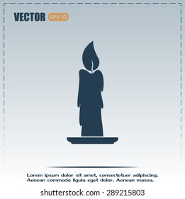 Vector illustration Candle icon